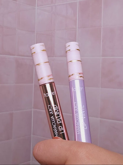 tarte x Dunkin' maracuja juicy lip vanilla icing duo + FREE charm